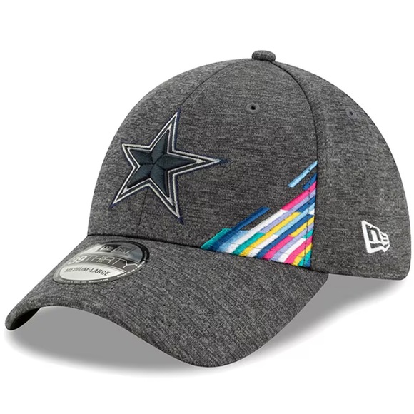 New Dallas Cowboys New Era Heather Gray 2019 Crucial Catch 39THIRTY Flex Hat - Picture 1 of 7